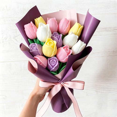 2 Pcs Tulip Candle Molds (2 Count)