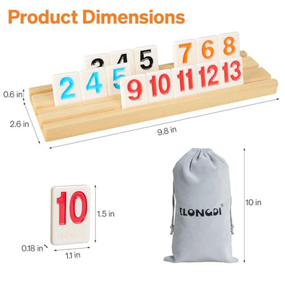 Rummy Cube 6 Player Large Numbers Edition
