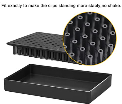 Model Painting Stand Base Holder and 10PCS Bendable Alligator Clip Sticks Set with Lager Clips