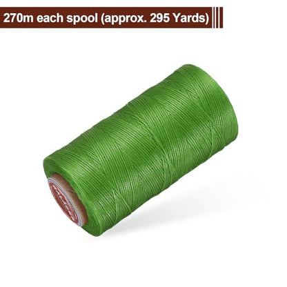 Flat Leather Sewing Waxed Thread
