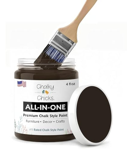 Lava Cake 4 Fl Oz Chalk Paint for Furniture All in One