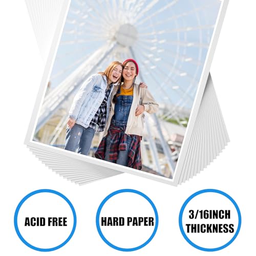 30Pack 12" x 16.5" White Foam Board with 3