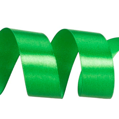 1 Inch Green Solid Satin Ribbon for Gift Wrapping
