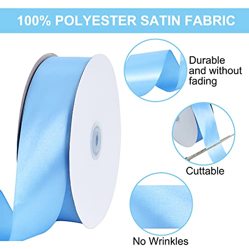 100 Yard Light Blue Satin Ribbon 1 (300 Foot)