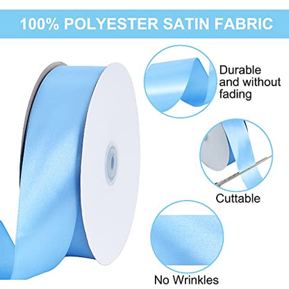 100 Yard Light Blue Satin Ribbon 1 (300 Foot)