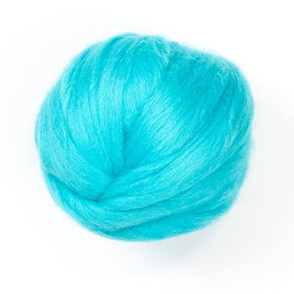 Colored Natural Wool roving (8 Ounce)