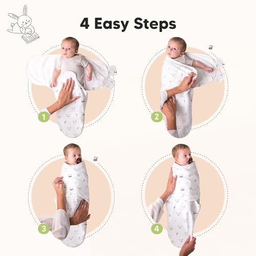 3pk Organic Swaddles for Newborns Girls (3 Count)