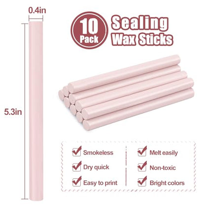 Glue Gun Sealing Wax Sticks for Wax Seal Stamp (10 Count)