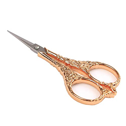 Vintage European Style Scissors Stainless Steel for Cross Stitch Cutting Embroidery Sewing Handcraft Craft Art Work DIY Tool