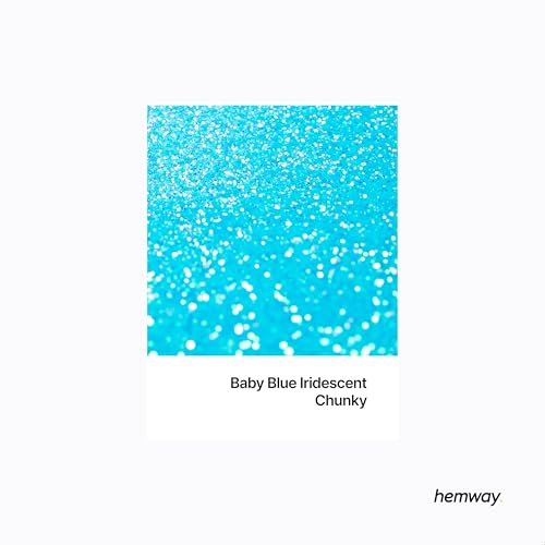 Resin Glitter Baby Blue Iridescent 100g Chunky (3.5274 Ounce)