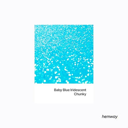 Resin Glitter Baby Blue Iridescent 100g Chunky (3.5274 Ounce)