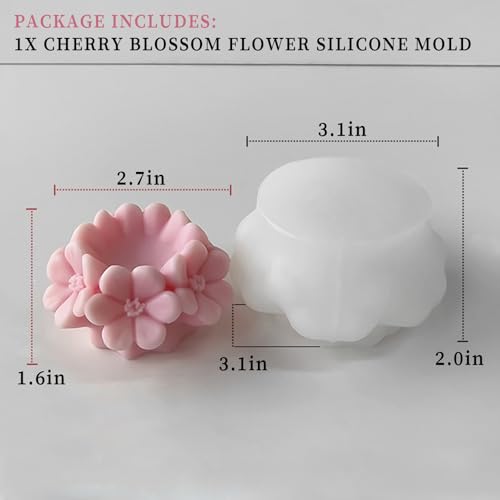 Cherry Blossom Candle Molds for Candle Making