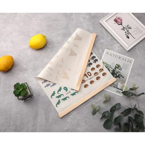 Cute Animal Number Chart Alphabet Poster Hanger