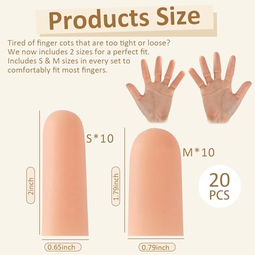 Silicone Finger Cots (20 Count)