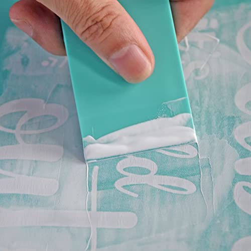 6 Color Chalk Paste Paint Kit with 3 Mini Silicone Squeegees (9 Count)