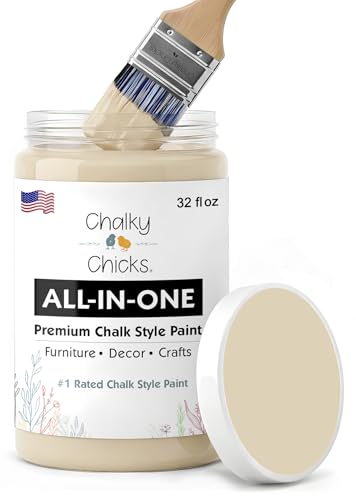 Cuppa Latte 32 Fl Oz Chalk Paint for Furniture All in One