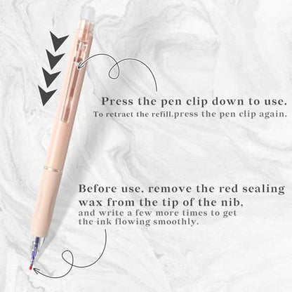 10 Pcs Retractable Erasable Gel Pens (10 Count)