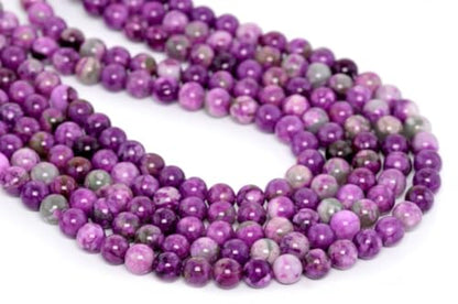 35pcs Adabele Natural Purple Sugilite Crystal Gemstone 10mm Round Beads (34 Count)