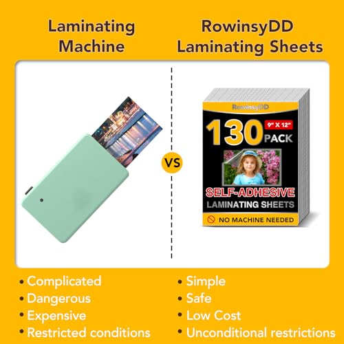 130 PCS Self Laminating Sheets (130 Count)