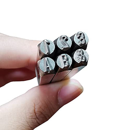 Letter and Number Stamp Set 36pcs 40Cr Alloy Steel Metal Stamp Number & Letter Punch Set in a Wooden case