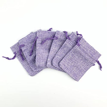 Pack of 25 Burlap Gift Bags with Drawstring Linen Jewelry Pouches Wedding Hessian Jute Bags for Birthday Jewelry and Treat Pouches Party Wedding Favors Gift Art and DIY Craft (25 Count)