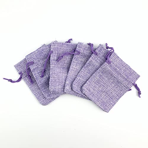 Pack Of 25 Burlap Gift Bags with Drawstring Linen Jewelry Pouches Wedding Hessian Jute Bags for Birthday and Treat Pouches Party Wedding Favors Gift