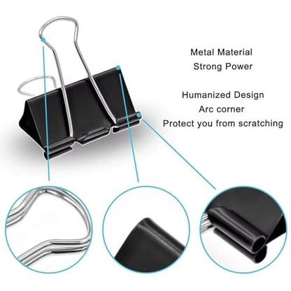 100 Pack Medium Binder Clips (100 Count)