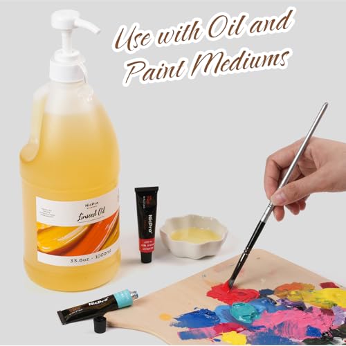 Refined Linseed Oil for Painting
