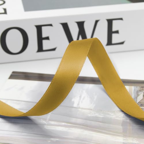 5 8 Inch 100 Yards Satin Ribbon Gold