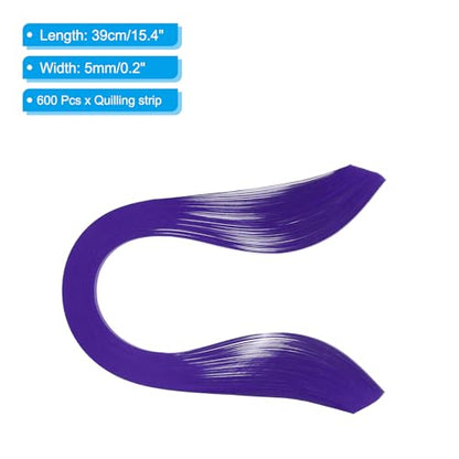 Quilling Strips Paper 600pcs 5mm 39cm Origami Paper Quilling Kits for Art DIY Hand Craft Christmas
