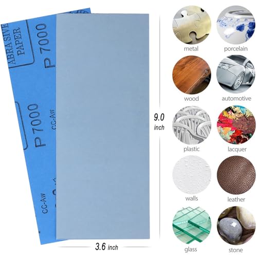 9x3.6 inch Sandpaper (30 Count)