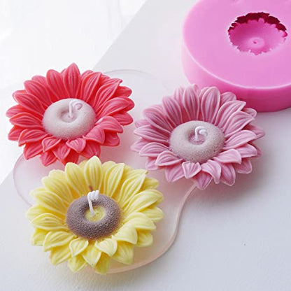 2PCS Large Sunflower Silicone Molds
