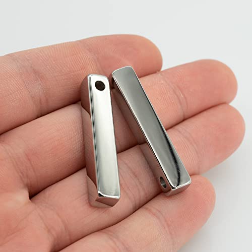 Rectangle Bar Engraving Blanks Stainless Steel Engraving Blank 10 Pack