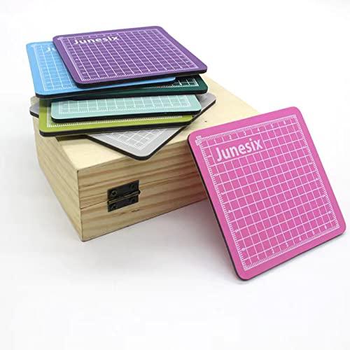 4PCS Mini Cutting Pad Self Healing Craft Mat Small Sewing Cutting Mat Non (4 Count)