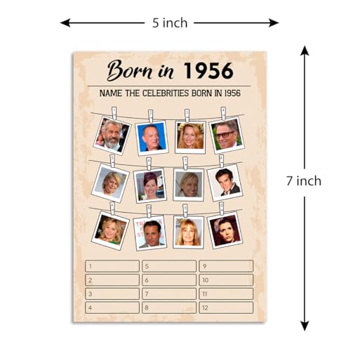70th Birthday Party Games (5 Count)