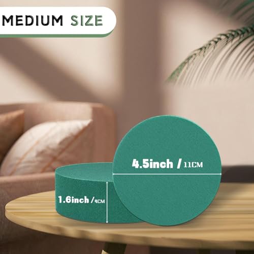 8 Pcs Round Floral Foam 4.5" (8 Count)