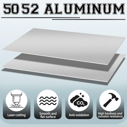 1 Pack 5052 Aluminum Sheet Metal 24" x 36" Aluminum Plate 1