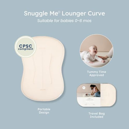 Organic Newborn Baby Infant Lounger Pillow & Travel Bag