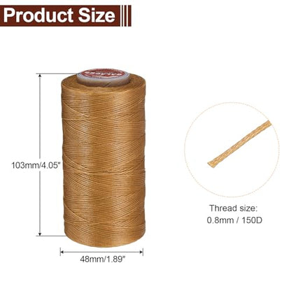 Flat Leather Sewing Waxed Thread