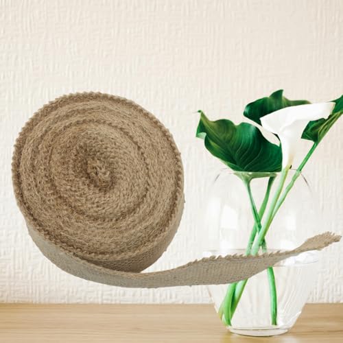 2" Wide Natural Burlap Fabric Roll