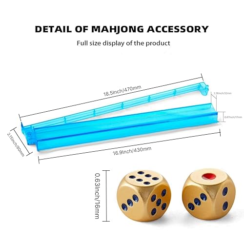 American Mahjong Tile Racks with Pushers (8 Count)