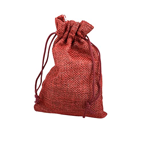 Pack of 25 Burlap Gift Bags with Drawstring Linen Jewelry Pouches Wedding Hessian Jute Bags for Birthday and Treat Pouches Party Wedding Favors Gift