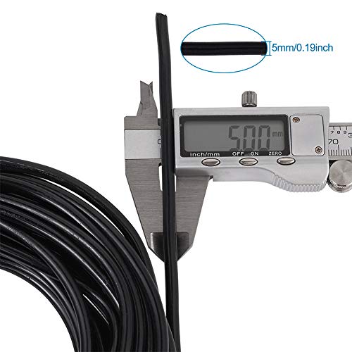 32.8 Feet 5mm Black Aluminum Wire Bendable Metal Craft Wire for Beading Sculpting Jewelry Making (32.8 Foot)