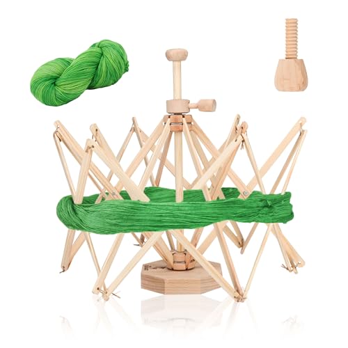 Wooden Reverse Umbrella Yarn Swift