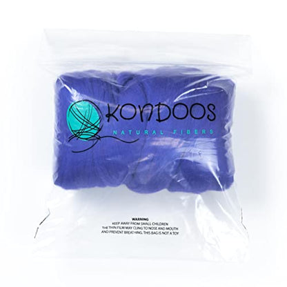 Colored Natural Wool roving