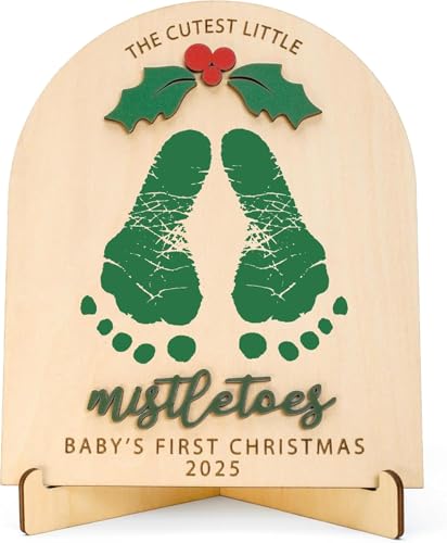 DIY Baby Footprint Keepsake Board