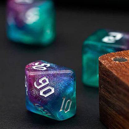 DND Dice Set D&D Polyhedral Dice with Dice Bag (7 Count)