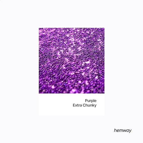 Resin Glitter Purple 100g Extra Chunky Polyurethane & Epoxy Glitter (3.5274 Ounce)