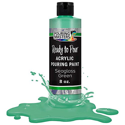Seaglass Green Acrylic Ready to Pour Pouring Paint (8 Fl Oz)