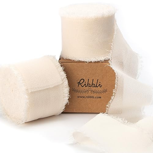 Cream Chiffon Ribbon 1 (60 Foot)